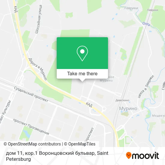 дом 11, кор.1 Воронцовский бульвар map