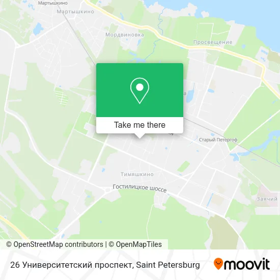 26 Университетский проспект map