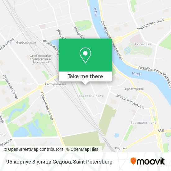 95 корпус 3 улица Седова map