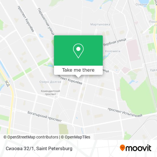 Сизова 32/1 map