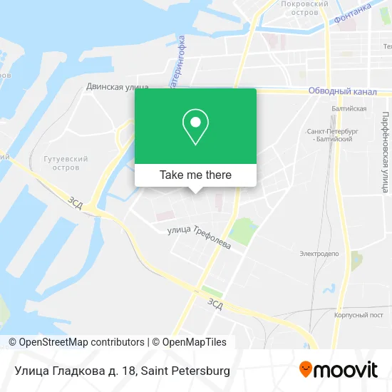 Улица Гладкова д. 18 map