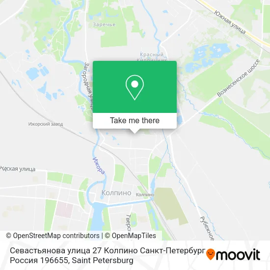 Севастьянова улица 27 Колпино Санкт-Петербург Россия 196655 map
