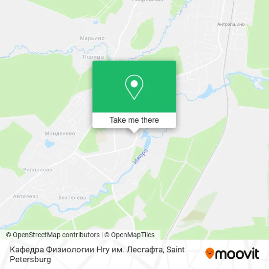 Кафедра Физиологии Нгу им. Лесгафта map