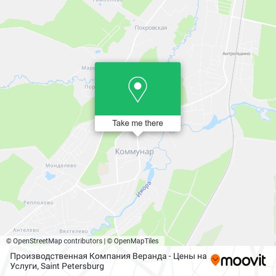 Производственная Компания Веранда - Цены на Услуги map