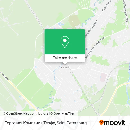 Торговая Компания Терфе map