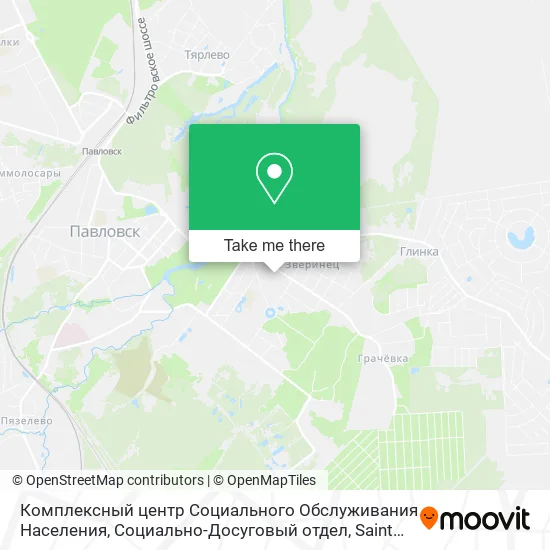 Комплексный центр Социального Обслуживания Населения, Социально-Досуговый отдел map