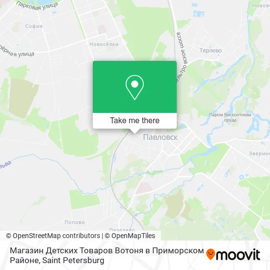 Магазин Детских Товаров Вотоня в Приморском Районе map