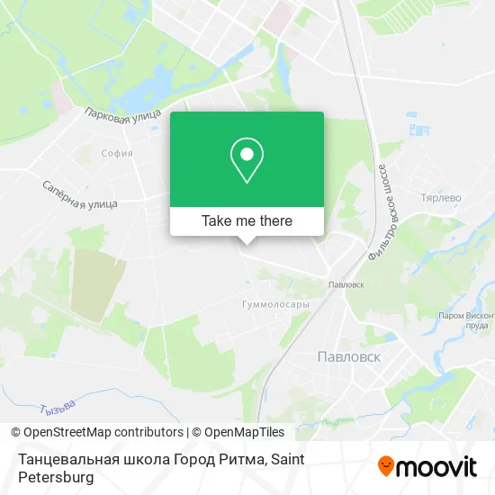 Танцевальная школа Город Ритма map