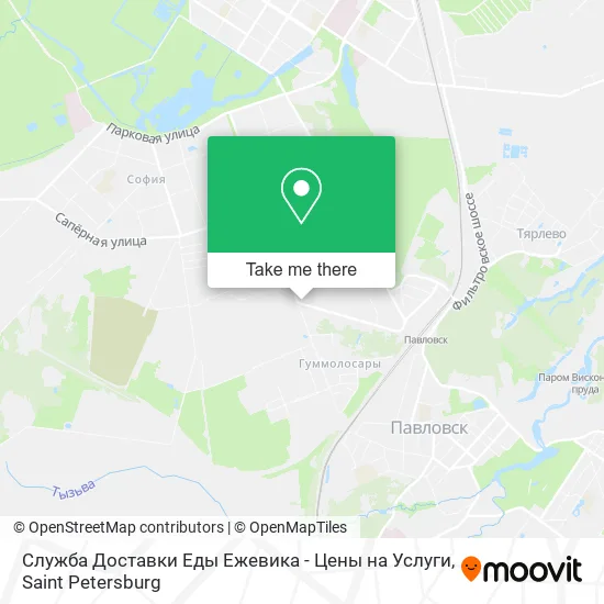 Служба Доставки Еды Ежевика - Цены на Услуги map