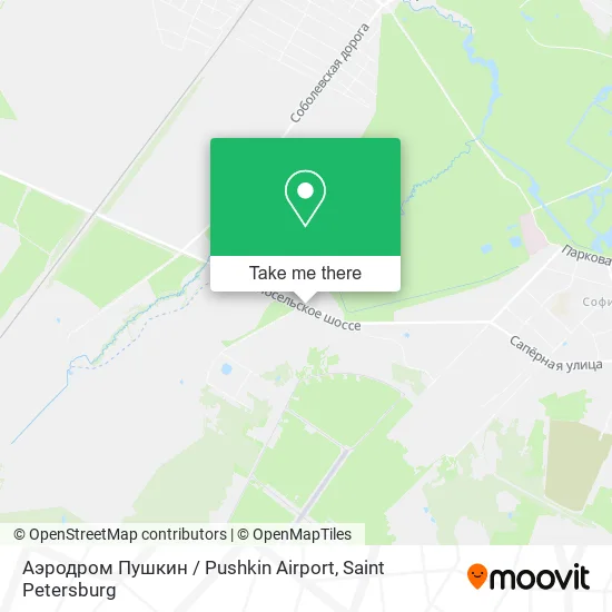 Аэродром Пушкин / Pushkin Airport map