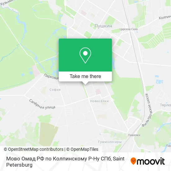 Мово Омвд РФ по Колпинскому Р-Ну СПб map
