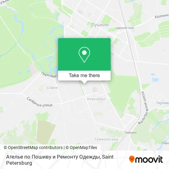 Ателье по Пошиву и Ремонту Одежды map