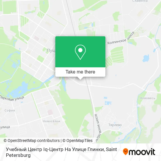 Учебный Центр Iq-Центр На Улице Глинки map