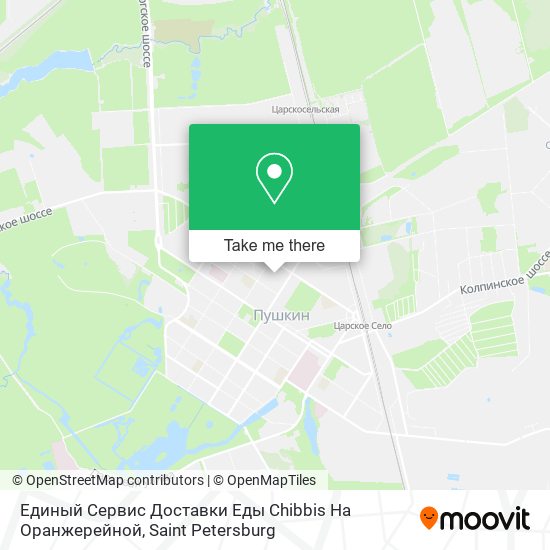 Единый Сервис Доставки Еды Chibbis На Оранжерейной map