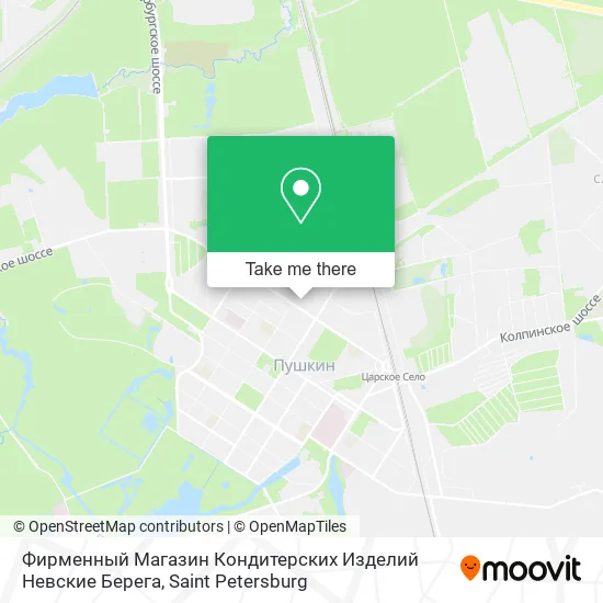 Фирменный Магазин Кондитерских Изделий Невские Берега map