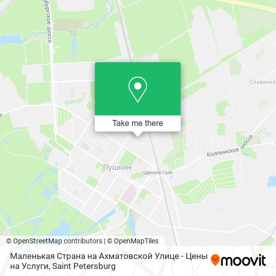 Маленькая Страна на Ахматовской Улице - Цены на Услуги map