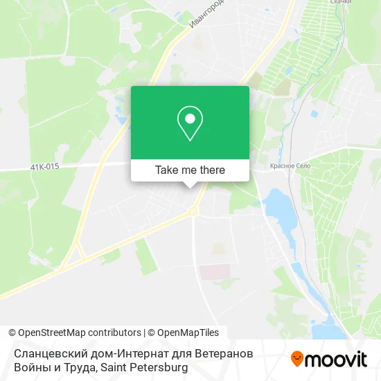 Сланцевский дом-Интернат для Ветеранов Войны и Труда map