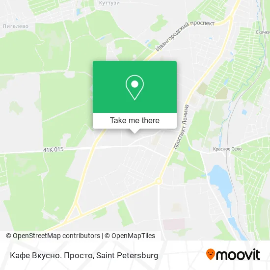 Кафе Вкусно. Просто map