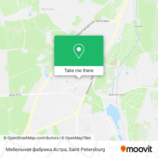 Мебельная фабрика Астра map