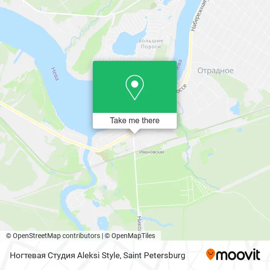 Ногтевая Студия Aleksi Style map