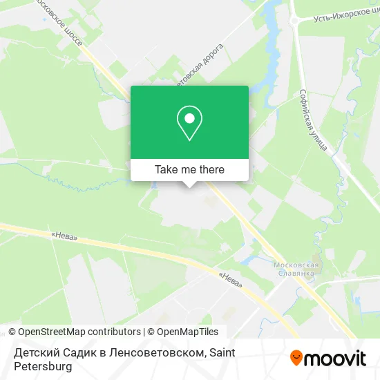 Детский Садик в Ленсоветовском map