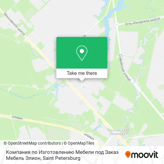 Компания по Изготовлению Мебели под Заказ Мебель Элион map