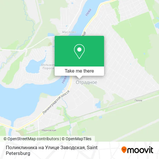 Поликлиника на Улице Заводская map