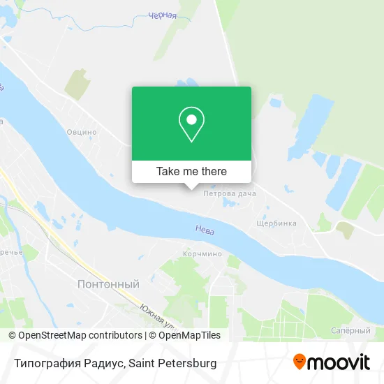 Типография Радиус map