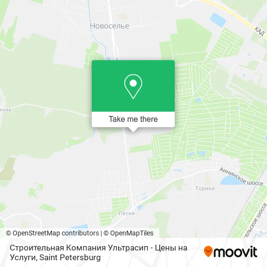 Строительная Компания Ультрасип - Цены на Услуги map