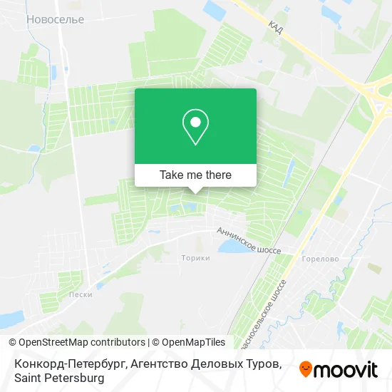 Конкорд-Петербург, Агентство Деловых Туров map