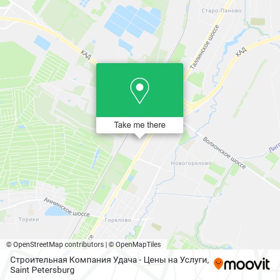 Строительная Компания Удача - Цены на Услуги map