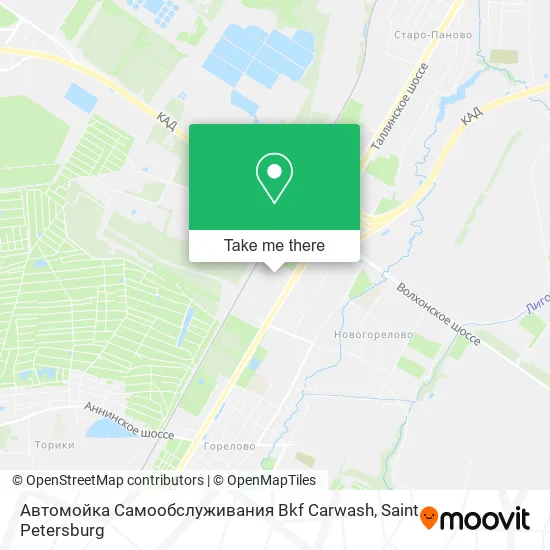 Автомойка Самообслуживания Bkf Carwash map