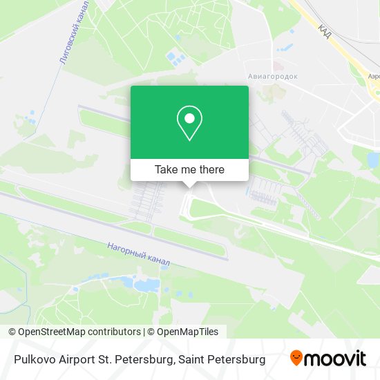 Pulkovo Airport St. Petersburg map