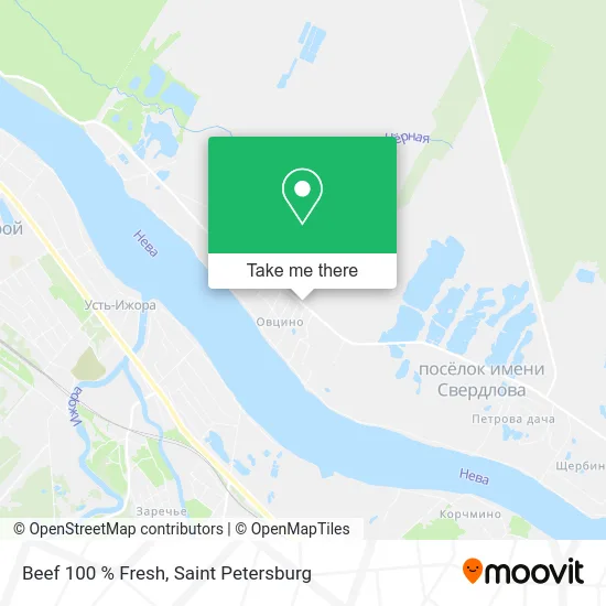 Beef 100 % Fresh map