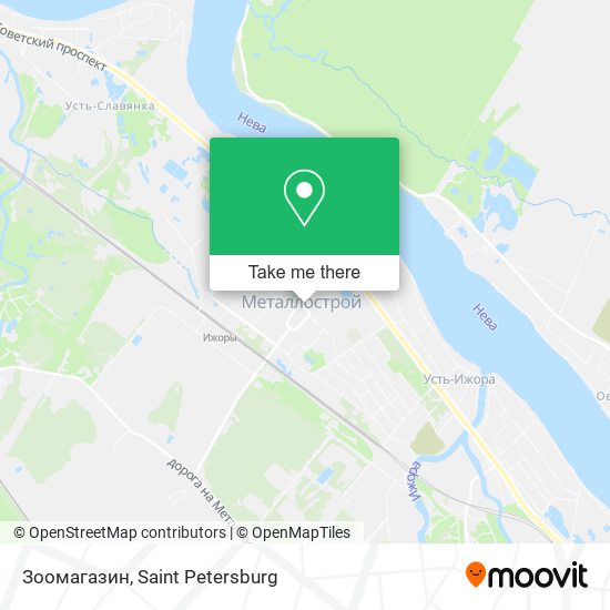 Зоомагазин map