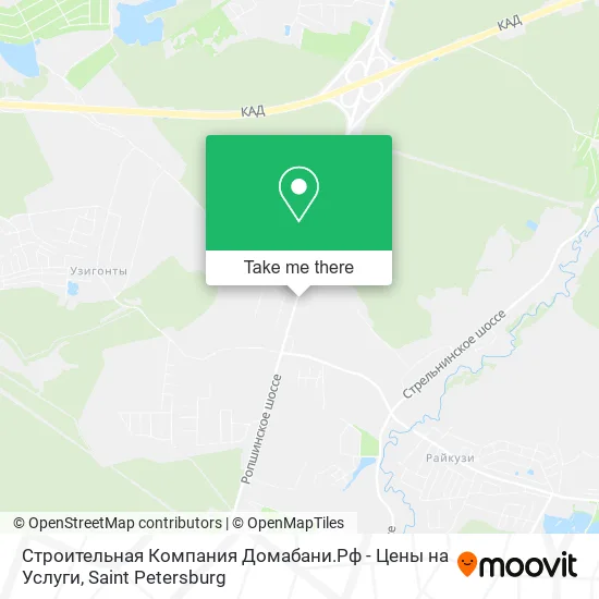 Строительная Компания Домабани.Рф - Цены на Услуги map