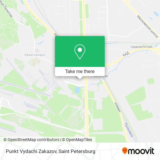 Punkt Vydachi Zakazov map