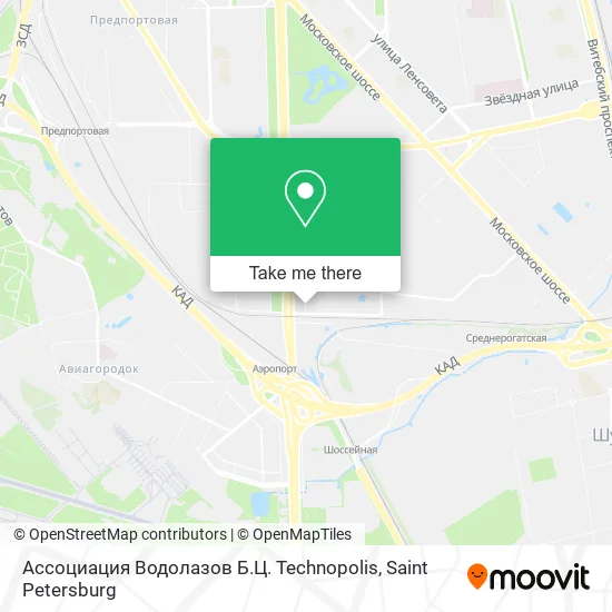 Ассоциация Водолазов Б.Ц. Technopolis map