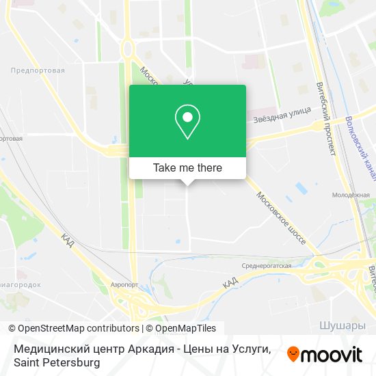 Медицинский центр Аркадия - Цены на Услуги map