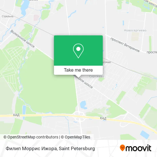 Филип Моррис Ижора map