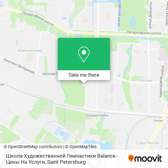 Школа Художественной Гимнастики Balance - Цены На Услуги map
