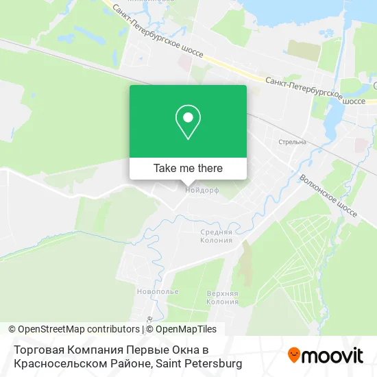 Торговая Компания Первые Окна в Красносельском Районе map