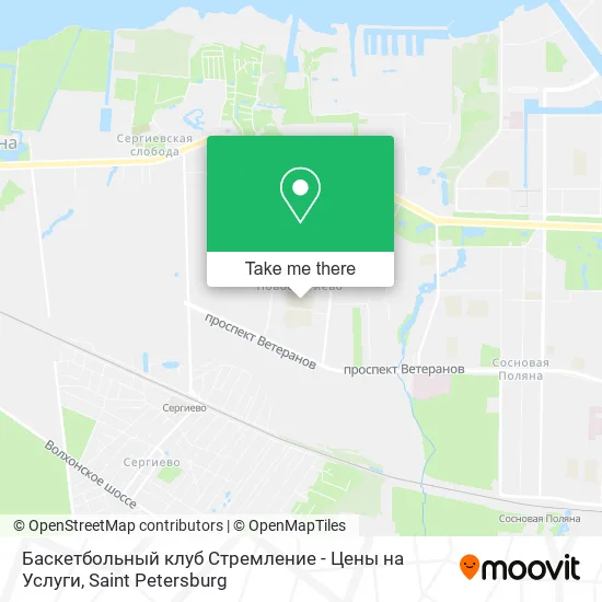 Баскетбольный клуб Стремление - Цены на Услуги map