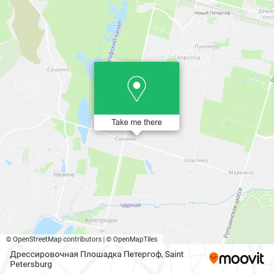 Дрессировочная Плошадка Петергоф map