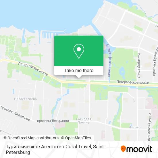 Туристическое Агентство Coral Travel map