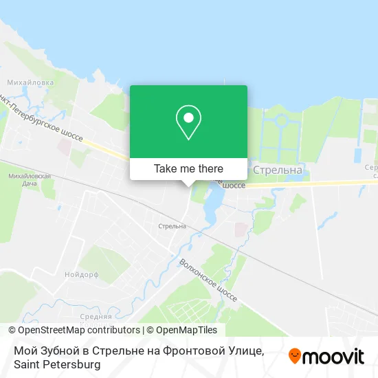Мой Зубной в Стрельне на Фронтовой Улице map