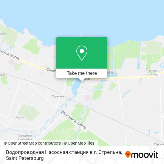 Водопроводная Насосная станция в г. Стрельна map