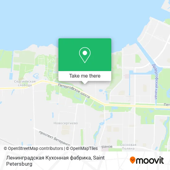 Ленинградская Кухонная фабрика map