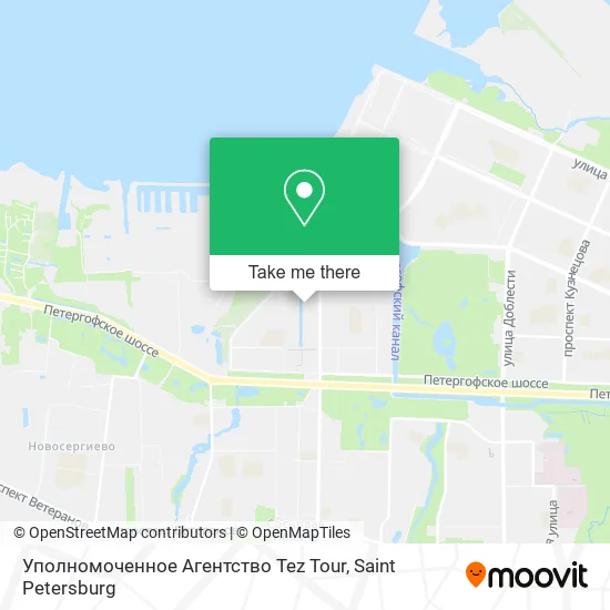 Уполномоченное Агентство Tez Tour map