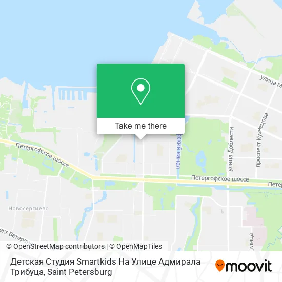 Детская Студия Smartkids На Улице Адмирала Трибуца map